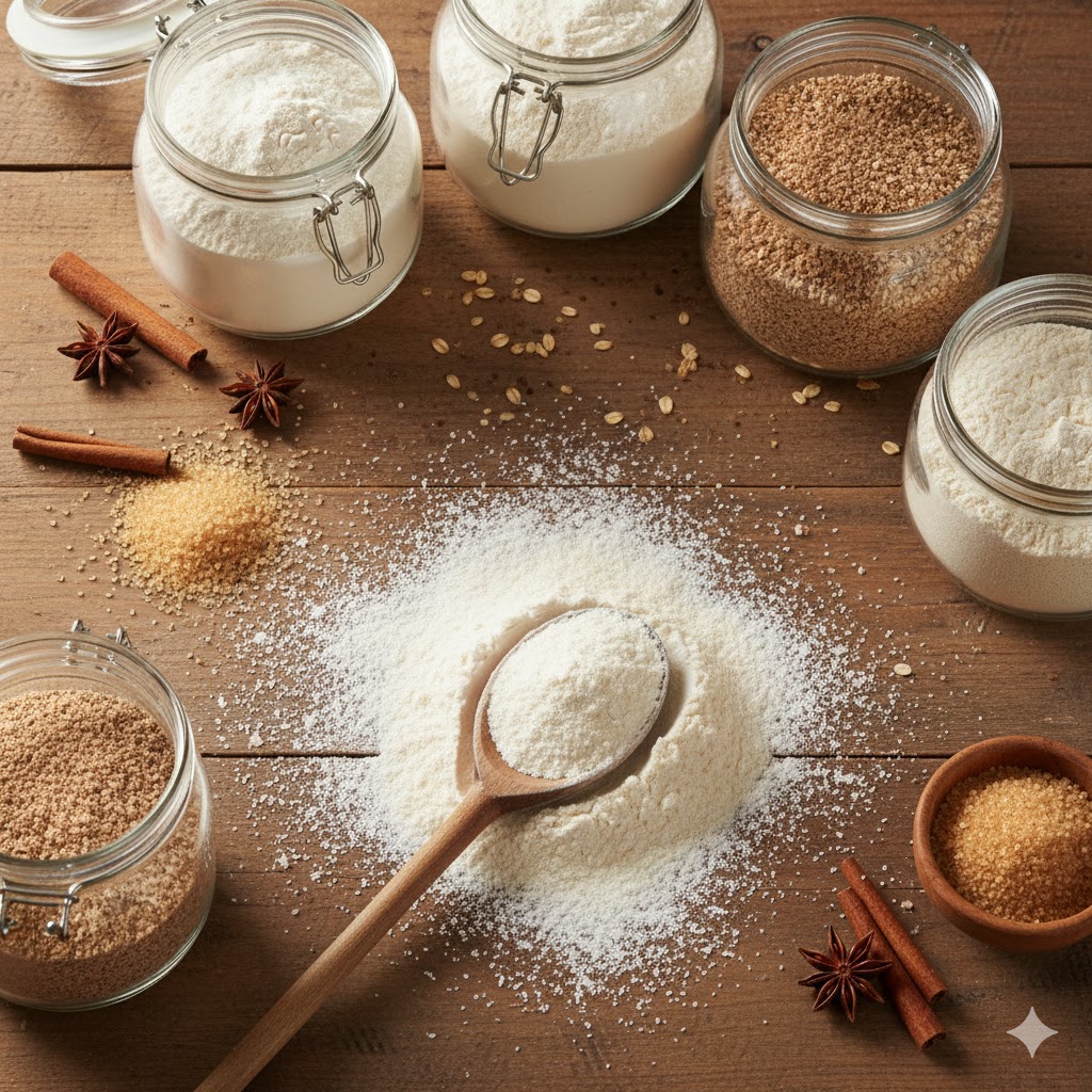 Verschiedene Mehlsorten